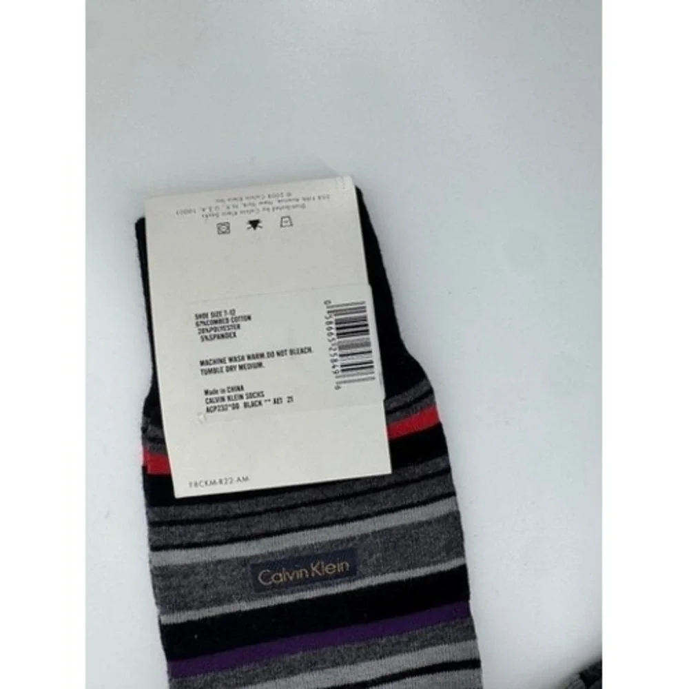 Banana Republic Calvin Klein Dress Socks Mens OS Green Houndstooth Striped 2pk
